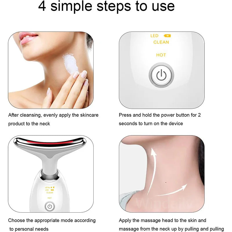 7-color LED facial massager for skin tightening